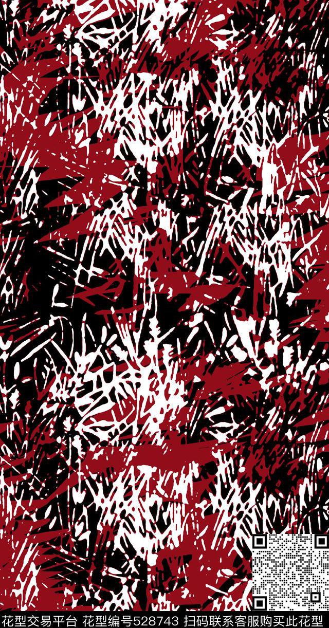 肌理笔刷男士衬衫男士夹克传统印花华亿平台下载（图片编号: 528743） - 瓦栏（Walan）