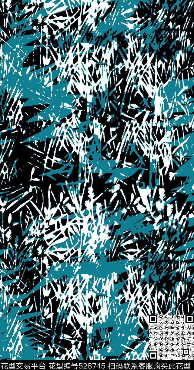 肌理笔刷男士衬衫男士夹克传统印花华亿平台下载（图片编号: 528745） - 瓦栏（Walan）