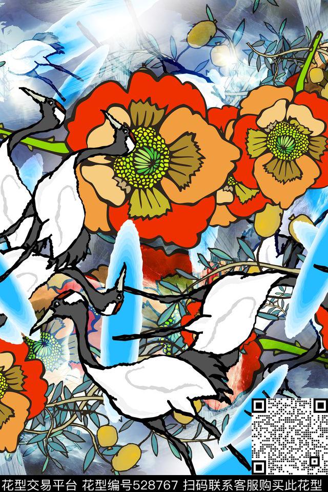 抽象几何时尚民族风衬衣连衣裙数码印花华亿平台下载（图片编号: 528767） - 瓦栏（Walan）