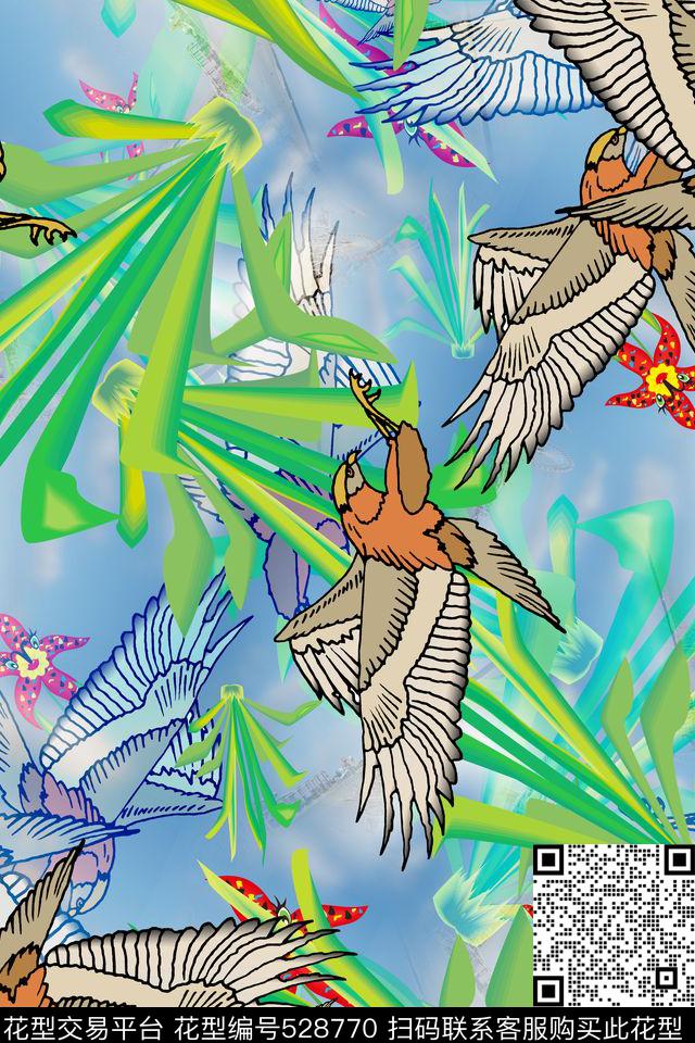 抽象几何时尚衬衣连衣裙数码印花华亿平台下载（图片编号: 528770） - 瓦栏（Walan）