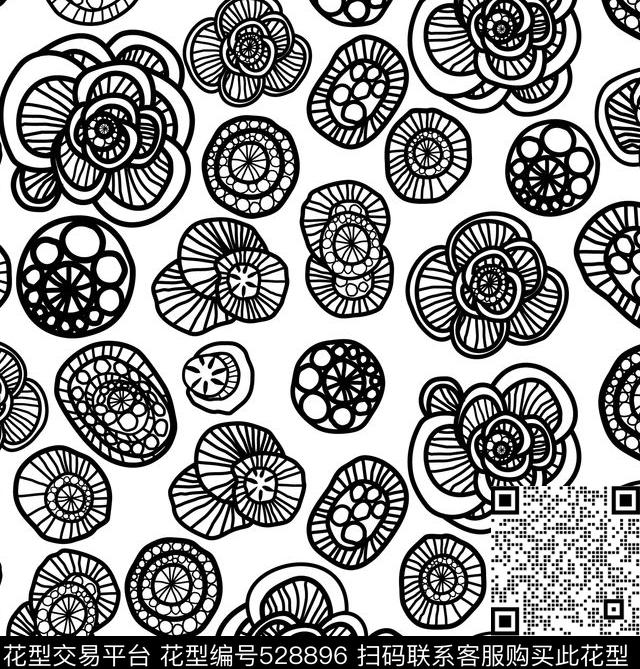 大牌花卉花藤数码印花华亿平台下载（图片编号: 528896） - 瓦栏（Walan）