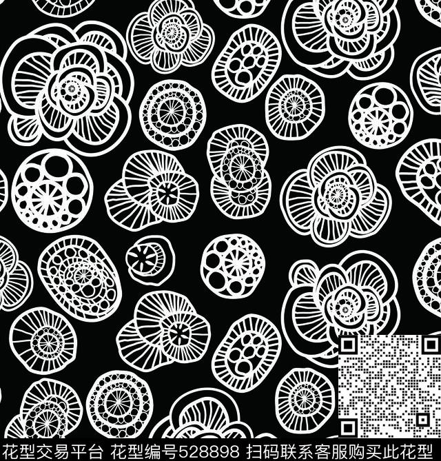 大牌花卉花藤数码印花华亿平台下载（图片编号: 528898） - 瓦栏（Walan）