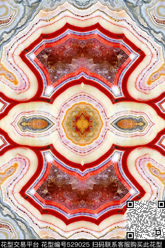 大自然主题大理石纹理红色数码印花华亿平台下载（图片编号: 529025） - 瓦栏（Walan）