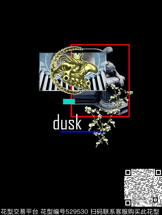 流行时尚欧美石膏数码印花华亿平台下载（图片编号: 529530） - 瓦栏（Walan）