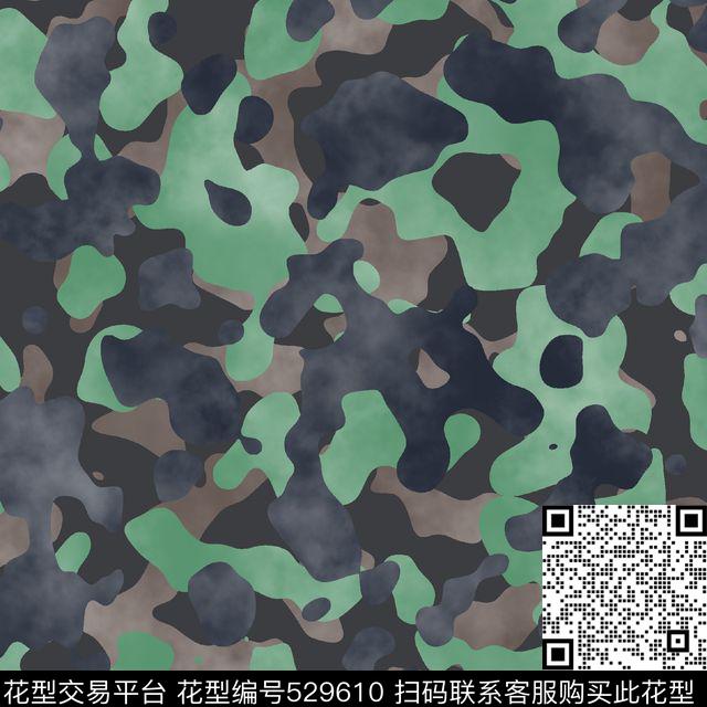 潮流时尚色块数码印花华亿平台下载（图片编号: 529610） - 瓦栏（Walan）