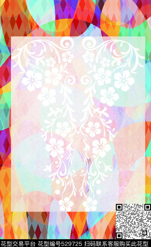 定位花藤时尚传统印花华亿平台下载（图片编号: 529725） - 瓦栏（Walan）