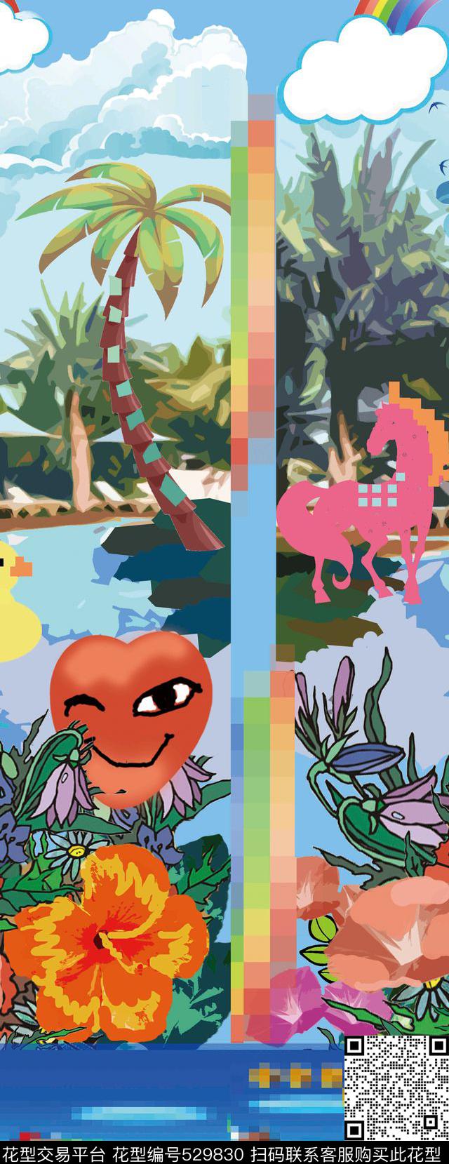 原创时尚定位数码印花华亿平台下载（图片编号: 529830） - 瓦栏（Walan）