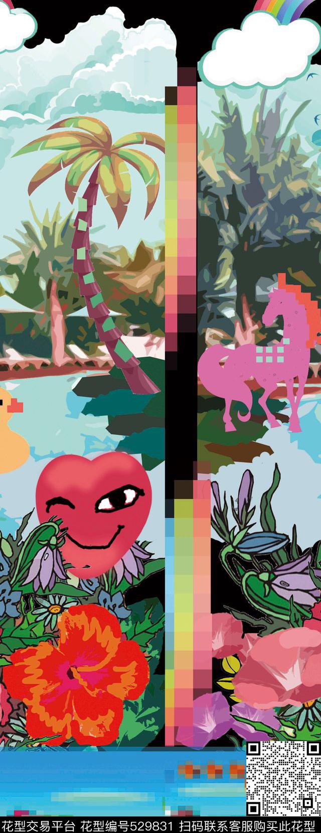 原创时尚定位数码印花华亿平台下载（图片编号: 529831） - 瓦栏（Walan）