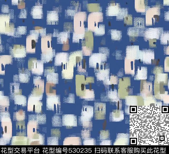 几何渐变块面数码印花华亿平台下载（图片编号: 530235） - 瓦栏（Walan）