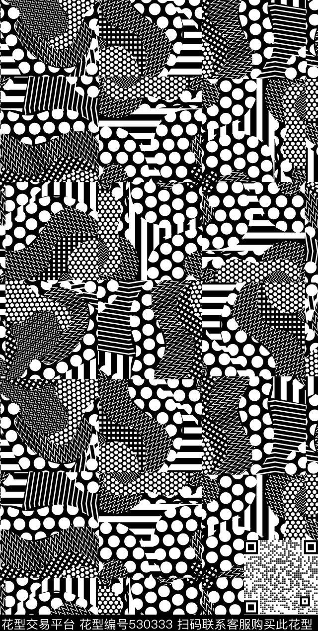 几何传统印花华亿平台下载（图片编号: 530333） - 瓦栏（Walan）