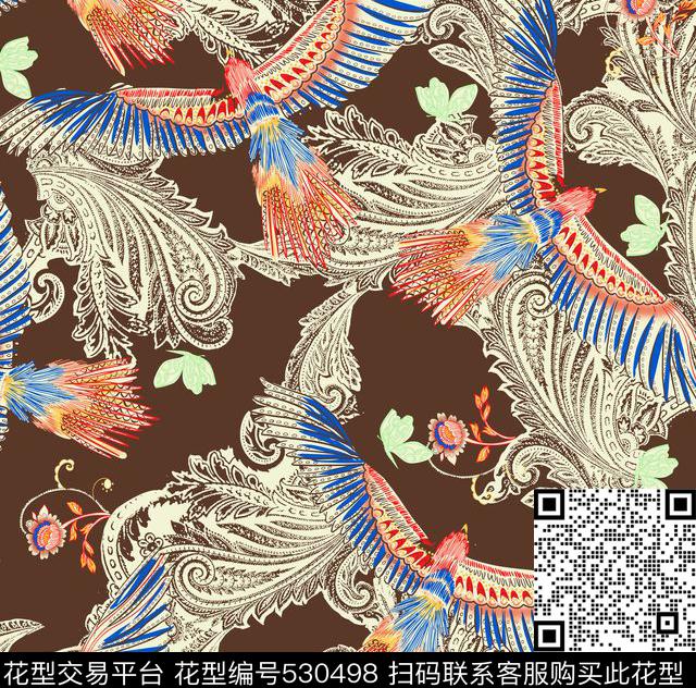 仿古中国分结合传统印花华亿平台下载（图片编号: 530498） - 瓦栏（Walan）