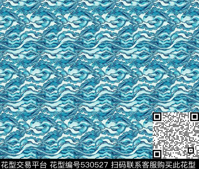 裁片几何色块数码印花华亿平台下载（图片编号: 530527） - 瓦栏（Walan）