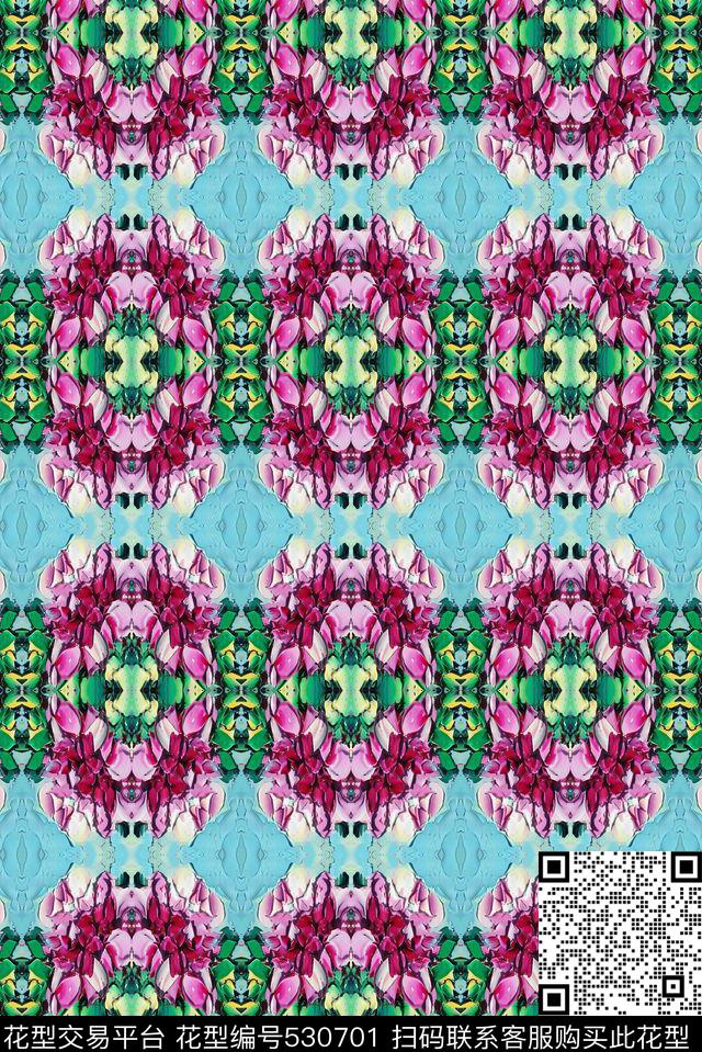 规律民族纹理数码印花华亿平台下载（图片编号: 530701） - 瓦栏（Walan）