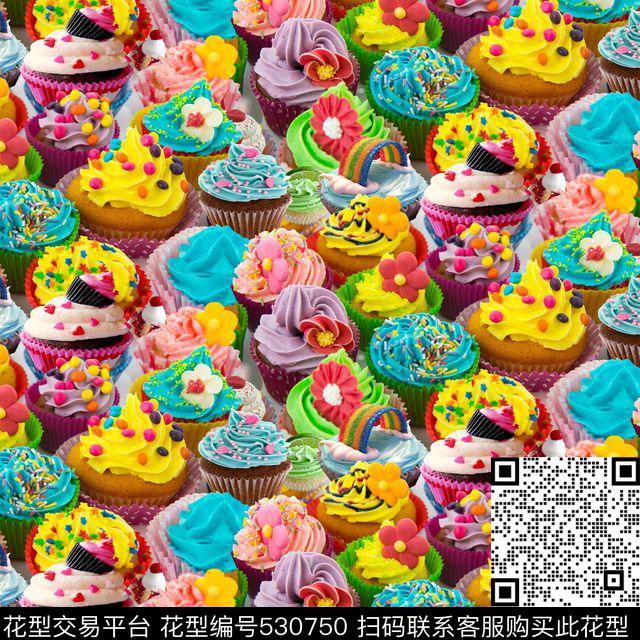 休闲风奶油数码印花华亿平台下载（图片编号: 530750） - 瓦栏（Walan）