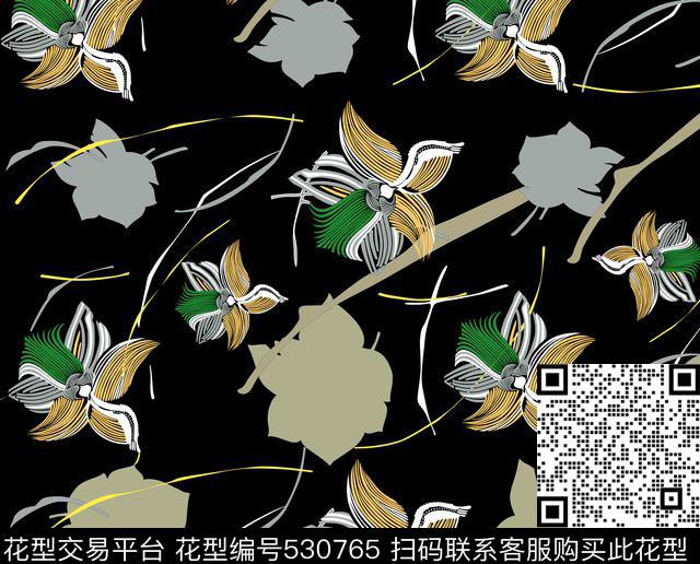 抽象中国风简约传统印花华亿平台下载（图片编号: 530765） - 瓦栏（Walan）