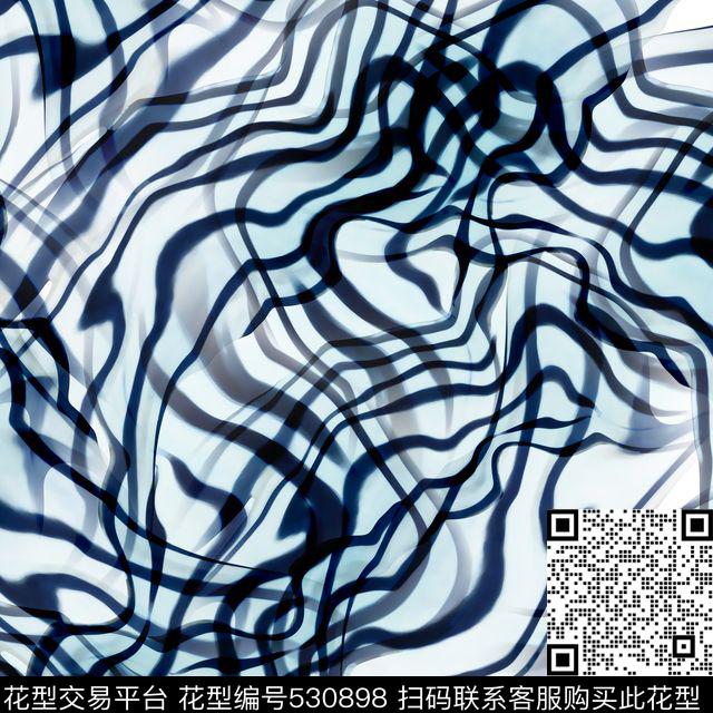 创意渐变线条传统印花华亿平台下载（图片编号: 530898） - 瓦栏（Walan）