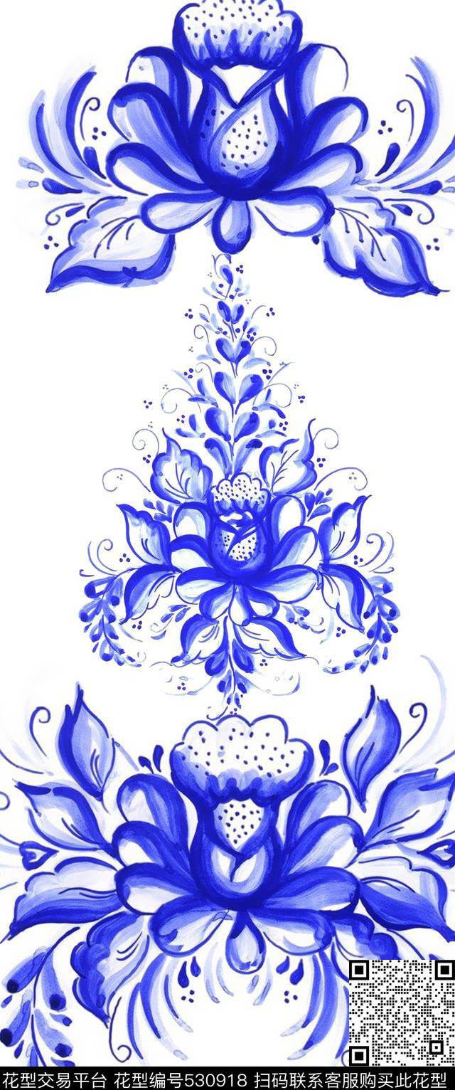 服装设计数码印花中国风数码印花华亿平台下载（图片编号: 530918） - 瓦栏（Walan）