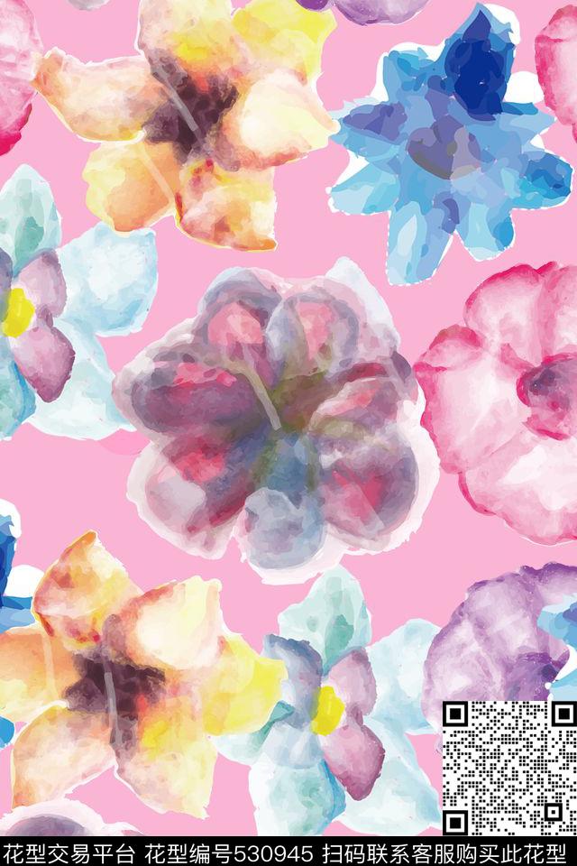 流行时尚女装清新甜美数码印花华亿平台下载（图片编号: 530945） - 瓦栏（Walan）