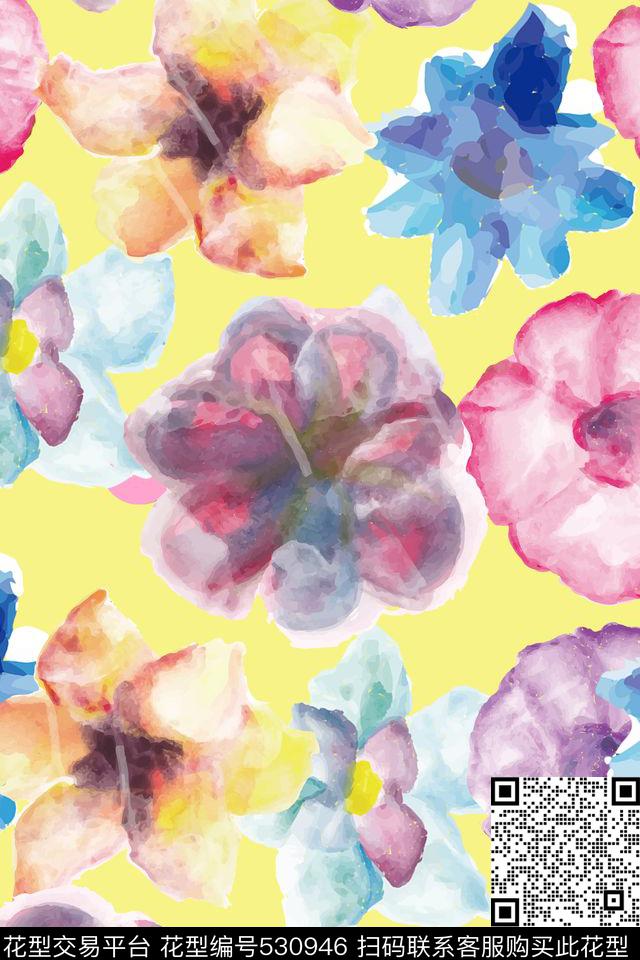 流行时尚女装清新甜美数码印花华亿平台下载（图片编号: 530946） - 瓦栏（Walan）