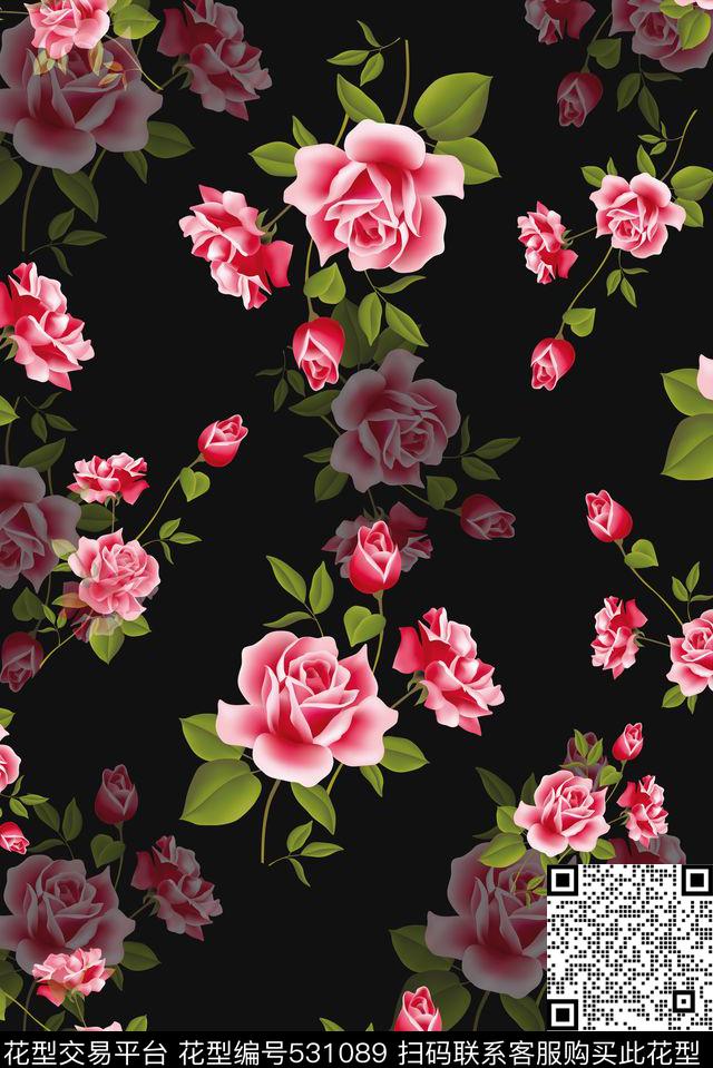 清爽流行时尚碎花服装家纺清爽流行时尚碎花服装家纺连衣裙花卉数码印花华亿平台下载（图片编号: 531089） - 瓦栏（Walan）