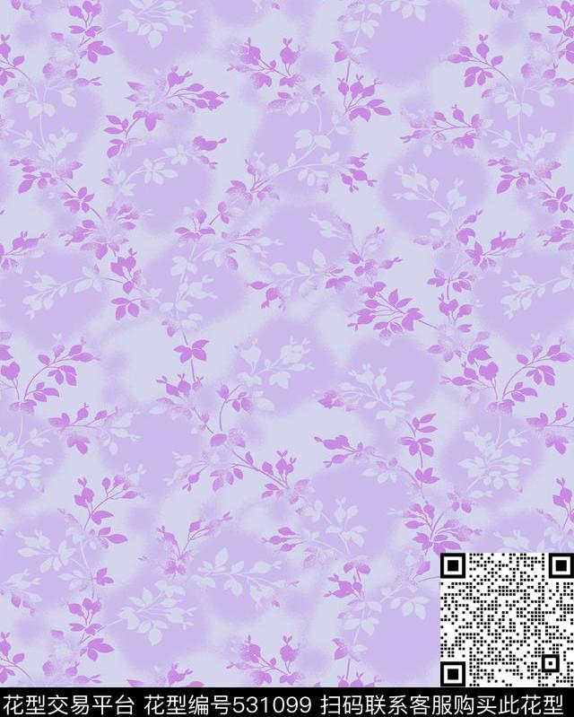 花藤蔓图案传统印花华亿平台下载（图片编号: 531099） - 瓦栏（Walan）