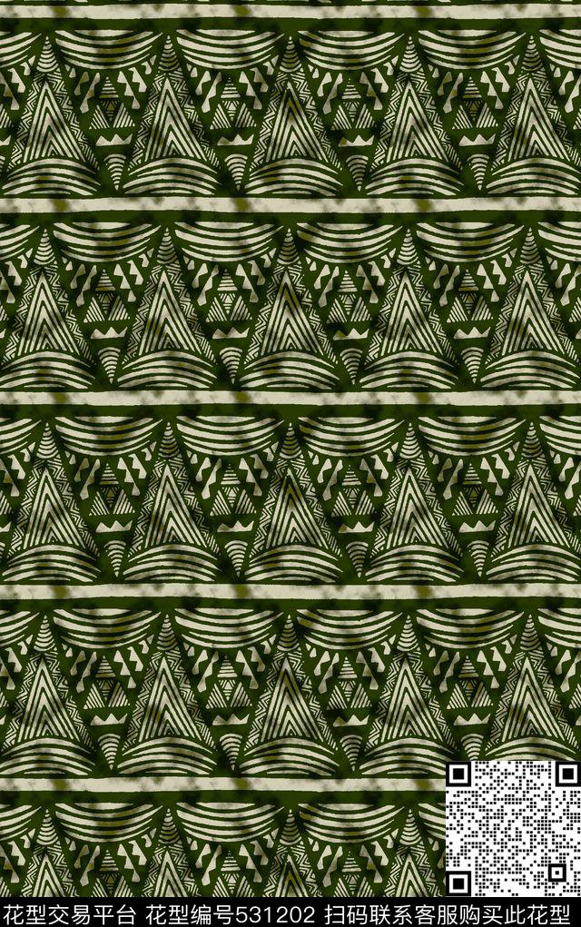 复古几何纹理服装家纺沙发布传统印花华亿平台下载（图片编号: 531202） - 瓦栏（Walan）