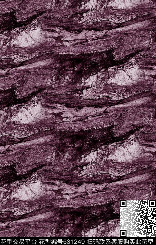 抽象山石纹理户外休闲数码印花华亿平台下载（图片编号: 531249） - 瓦栏（Walan）