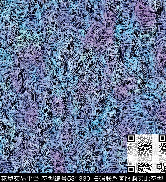 线条几何块面数码印花华亿平台下载（图片编号: 531330） - 瓦栏（Walan）