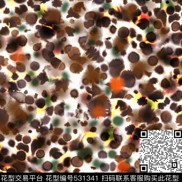 波点肌理梦幻数码印花华亿平台下载（图片编号: 531341） - 瓦栏（Walan）