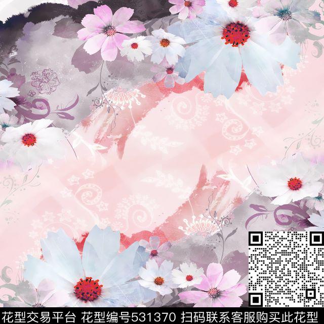 丝巾华亿平台方巾华亿平台抽象华亿平台数码印花华亿平台下载（图片编号: 531370） - 瓦栏（Walan）