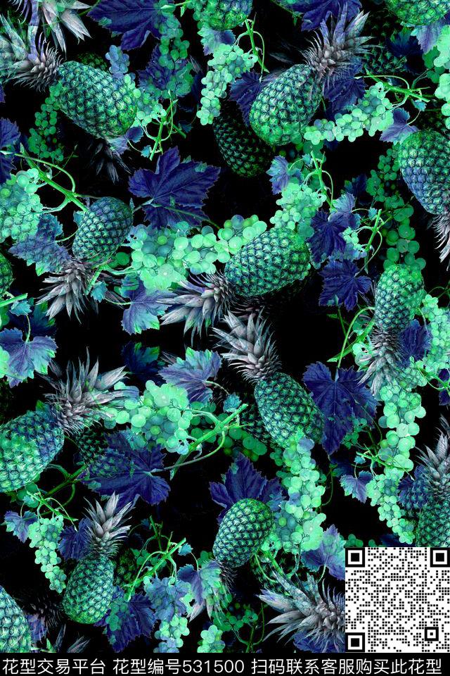 时尚潮流大牌数码印花华亿平台下载（图片编号: 531500） - 瓦栏（Walan）