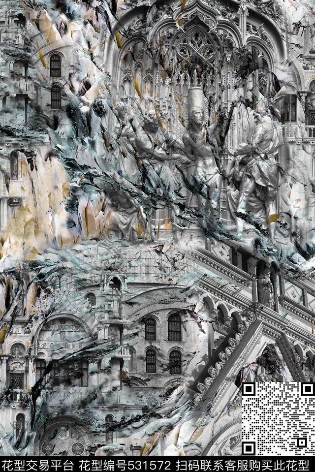 雕塑浮雕复兴数码印花华亿平台下载（图片编号: 531572） - 瓦栏（Walan）