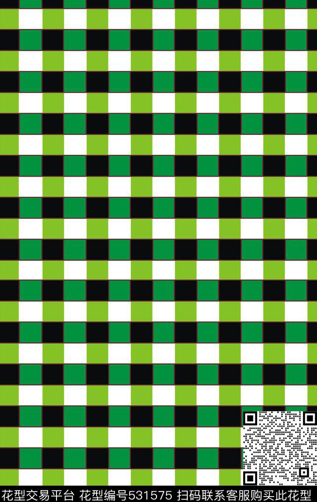 桌布格子花卉数码印花华亿平台下载（图片编号: 531575） - 瓦栏（Walan）