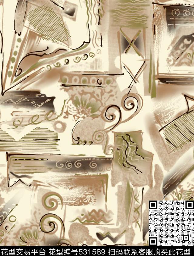 designtextilesprinting传统印花华亿平台下载（图片编号: 531589） - 瓦栏（Walan）