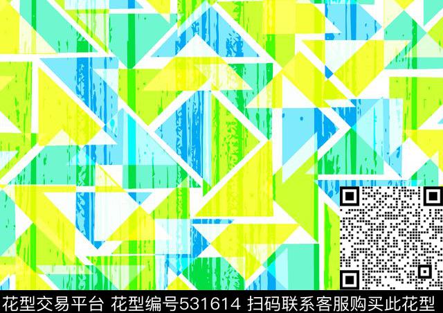 时尚男装沙发布艺几何图形传统印花华亿平台下载（图片编号: 531614） - 瓦栏（Walan）