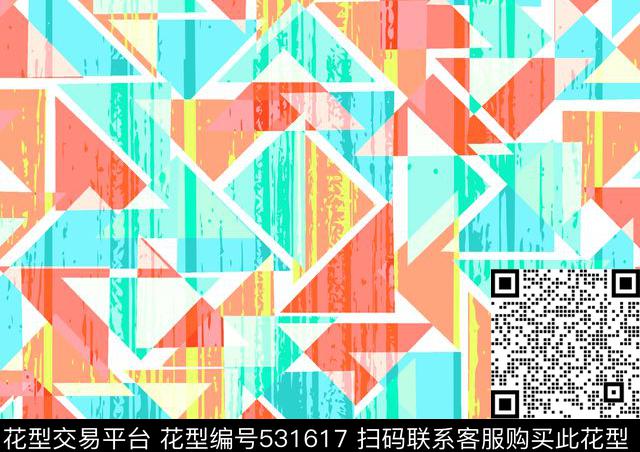 时尚男装沙发布艺几何图形传统印花华亿平台下载（图片编号: 531617） - 瓦栏（Walan）