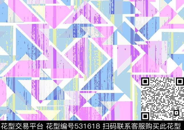 时尚男装沙发布艺几何图形传统印花华亿平台下载（图片编号: 531618） - 瓦栏（Walan）