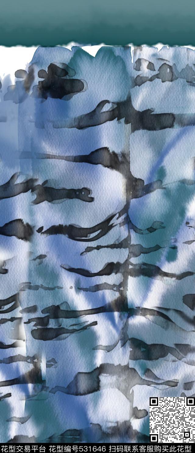 定位手绘水彩豹纹数码印花华亿平台下载（图片编号: 531646） - 瓦栏（Walan）