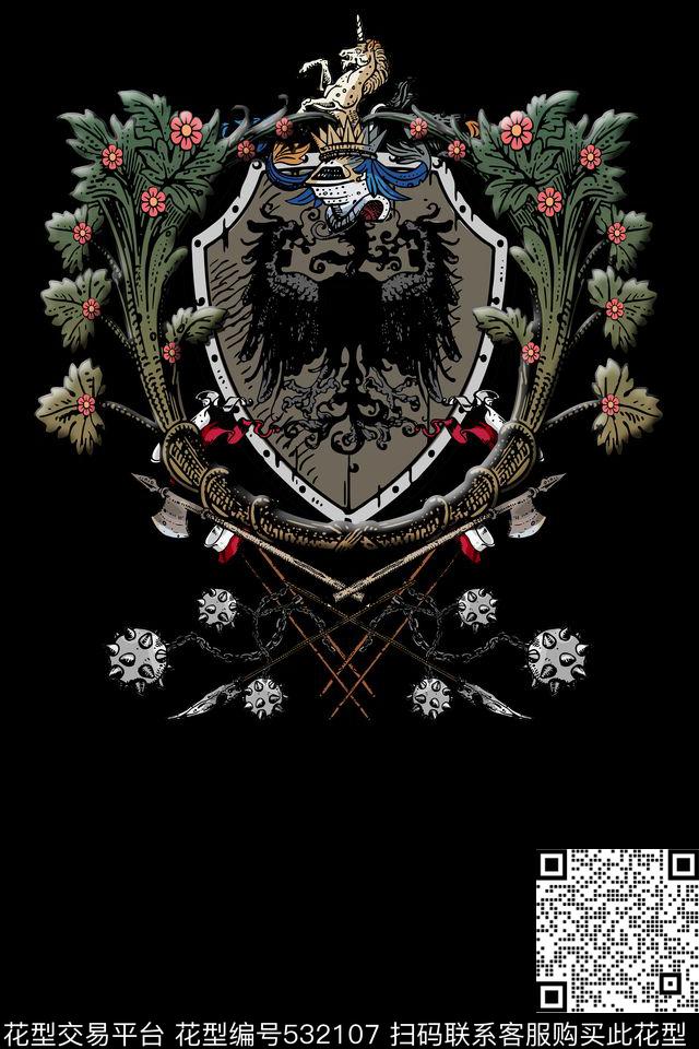 潮流t恤华亿平台男装华亿平台数码印花华亿平台下载（图片编号: 532107） - 瓦栏（Walan）