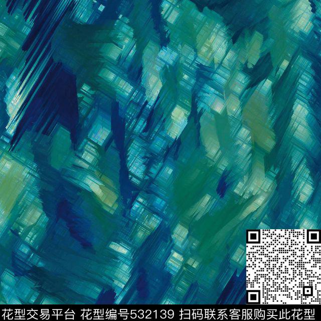 几何线条块面数码印花华亿平台下载（图片编号: 532139） - 瓦栏（Walan）