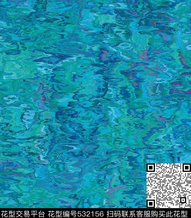 水墨块面几何数码印花华亿平台下载（图片编号: 532156） - 瓦栏（Walan）