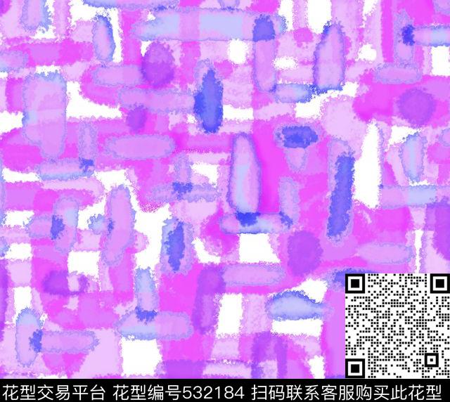 水渍花水斑纹抽像水渍花传统印花华亿平台下载（图片编号: 532184） - 瓦栏（Walan）