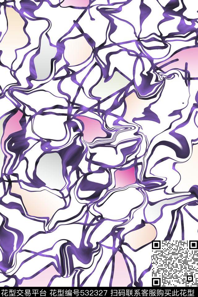 抽象动物动物纹数码印花华亿平台下载（图片编号: 532327） - 瓦栏（Walan）