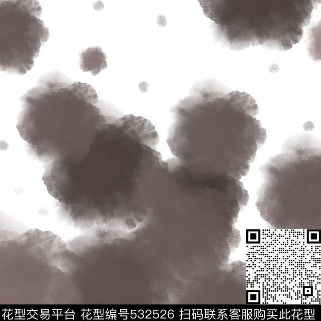 点染咖啡色墨数码印花华亿平台下载（图片编号: 532526） - 瓦栏（Walan）
