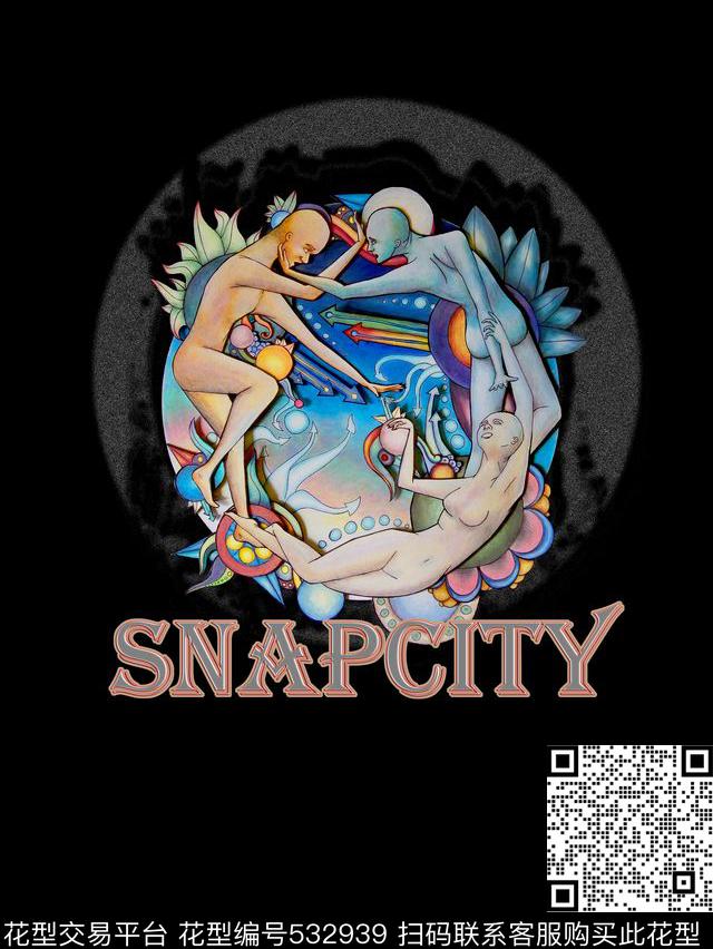 抽象模拟人生文字数码印花华亿平台下载（图片编号: 532939） - 瓦栏（Walan）