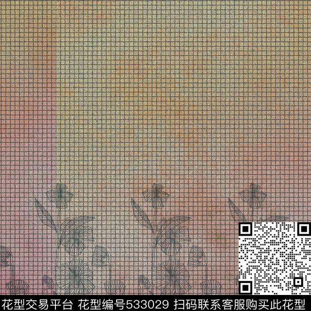 大牌花卉色彩数码印花华亿平台下载（图片编号: 533029） - 瓦栏（Walan）