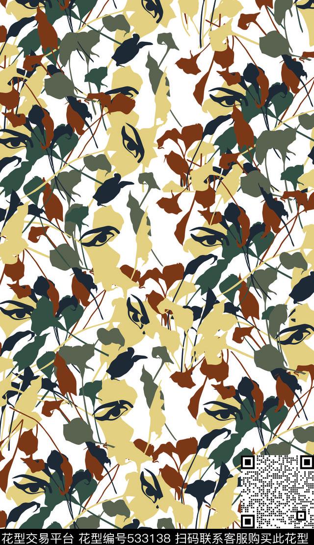 大牌花卉花藤数码印花华亿平台下载（图片编号: 533138） - 瓦栏（Walan）