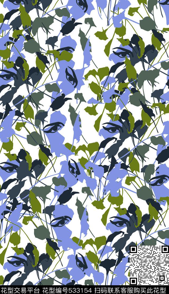 大牌花卉花藤数码印花华亿平台下载（图片编号: 533154） - 瓦栏（Walan）