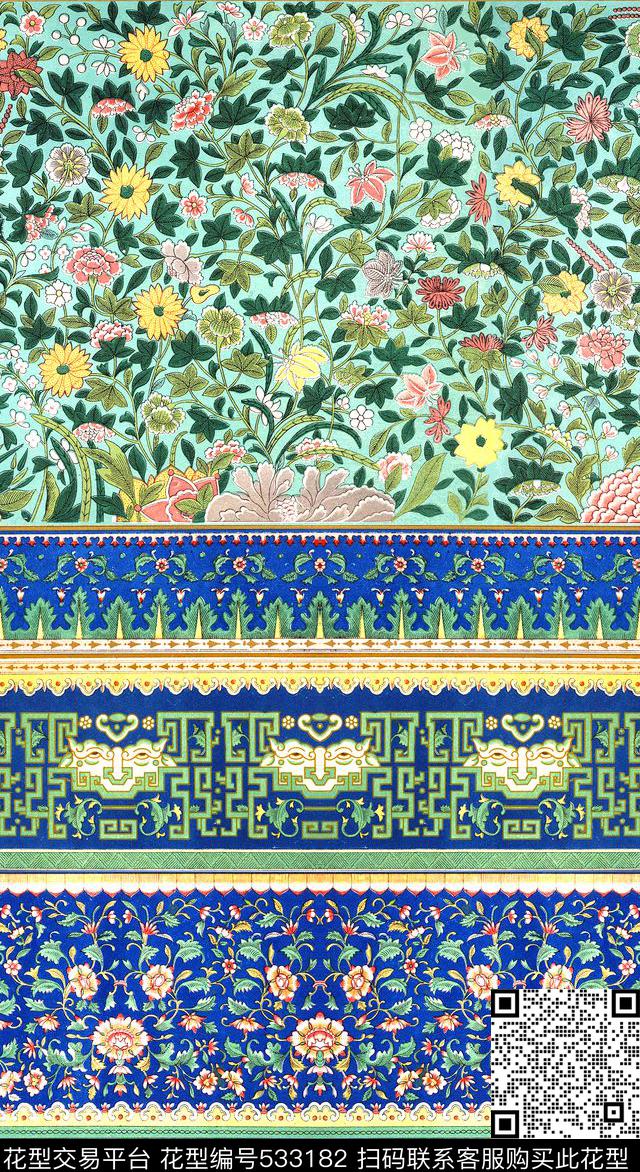 民族风数码印花华亿平台下载（图片编号: 533182） - 瓦栏（Walan）