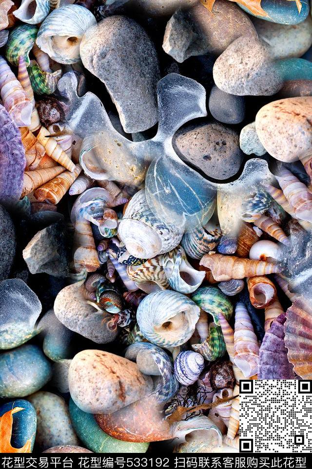 抽象几何矿石数码印花华亿平台下载（图片编号: 533192） - 瓦栏（Walan）